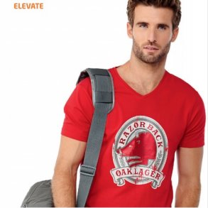 Kawartha T-shirt med V-hals - Bomuld/Elastan